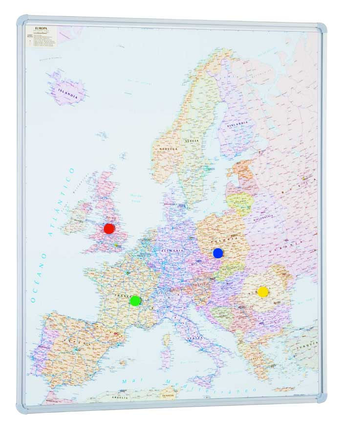 Mapa Europa magnético
